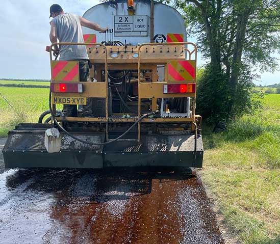 Blankney Estates  Tar spraying